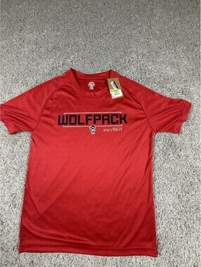 NC State Wolfpack NCAA Performance Athletics Men's Medium Red T-Shirt NWT